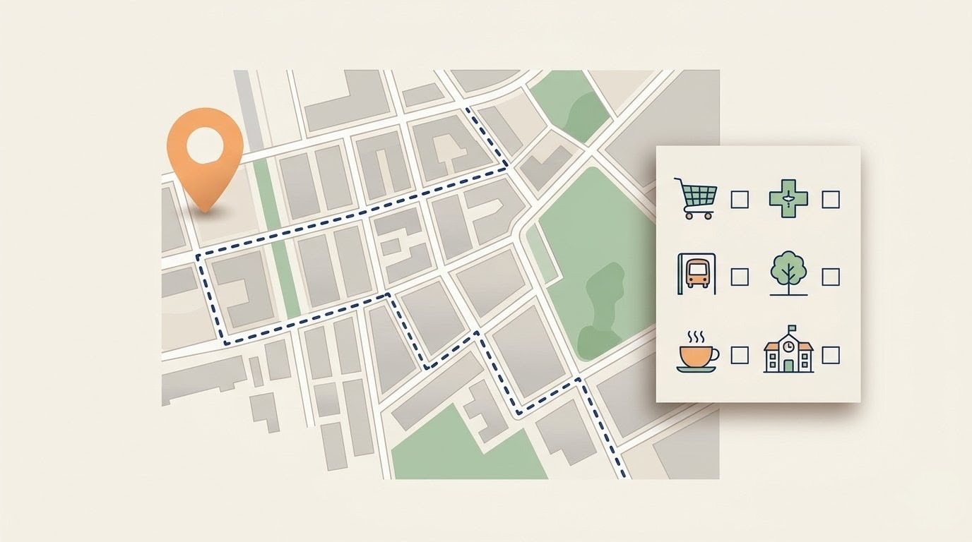 La checklist dei servizi sotto casa: come leggere un quartiere prima di comprare (o prima di vendere)